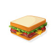 飲食小遊戲裝飾圖示：三明治